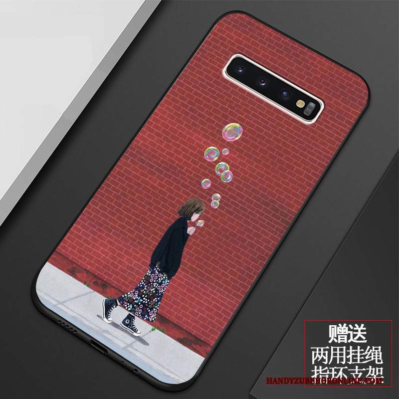 Custodia Samsung Galaxy S10+ Protezione Morbido Di Personalità, Cover Samsung Galaxy S10+ Cartone Animato Anti-cadutatelefono