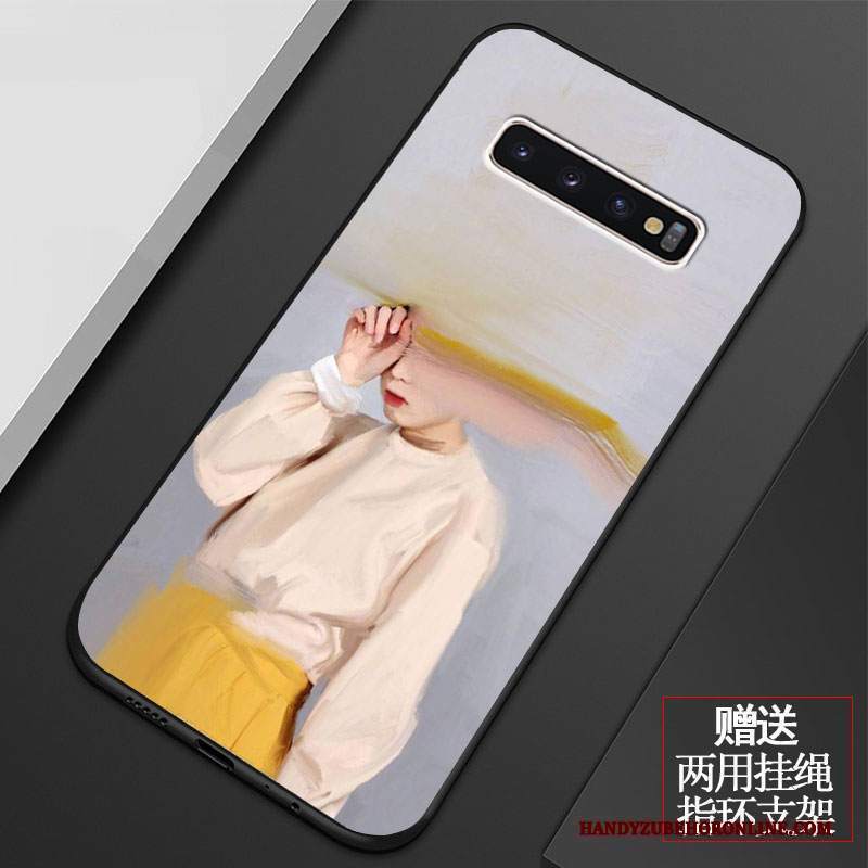 Custodia Samsung Galaxy S10+ Protezione Morbido Di Personalità, Cover Samsung Galaxy S10+ Cartone Animato Anti-cadutatelefono