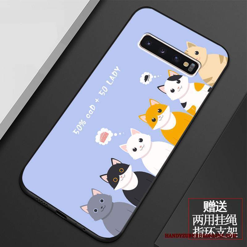 Custodia Samsung Galaxy S10+ Protezione Morbido Di Personalità, Cover Samsung Galaxy S10+ Cartone Animato Anti-cadutatelefono