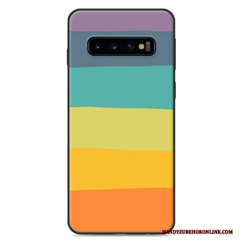 Custodia Samsung Galaxy S10 Protezione Morbido Tendenza, Cover Samsung Galaxy S10 Cartone Animato Di Personalità Anti-caduta