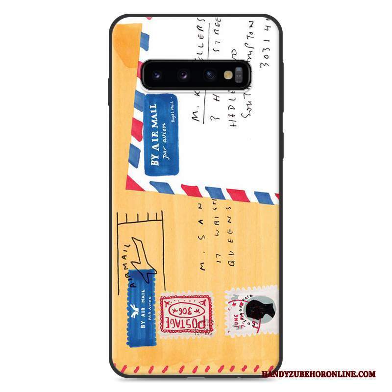 Custodia Samsung Galaxy S10 Protezione Morbido Tendenza, Cover Samsung Galaxy S10 Cartone Animato Di Personalità Anti-caduta