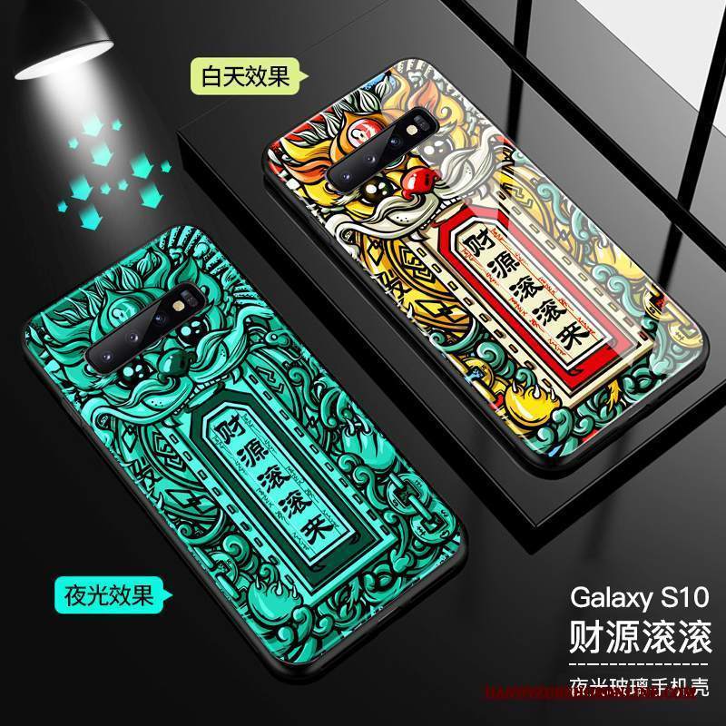 Custodia Samsung Galaxy S10 Protezione Stile Cinese Tendenza, Cover Samsung Galaxy S10 Telefono Marchio Di Tendenza