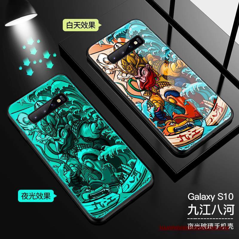 Custodia Samsung Galaxy S10 Protezione Stile Cinese Tendenza, Cover Samsung Galaxy S10 Telefono Marchio Di Tendenza