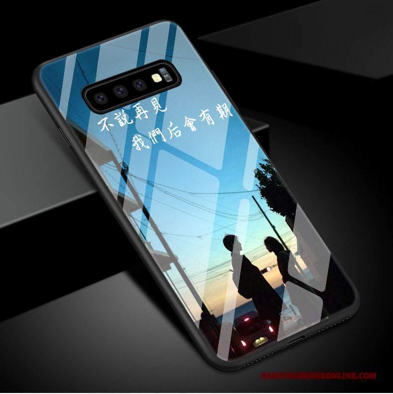 Custodia Samsung Galaxy S10 Protezione Telefono Amanti, Cover Samsung Galaxy S10 Specchio Elegante