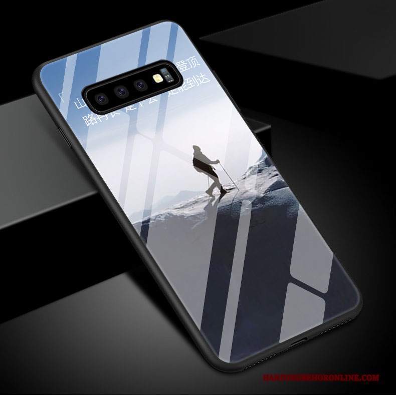 Custodia Samsung Galaxy S10 Protezione Telefono Amanti, Cover Samsung Galaxy S10 Specchio Elegante