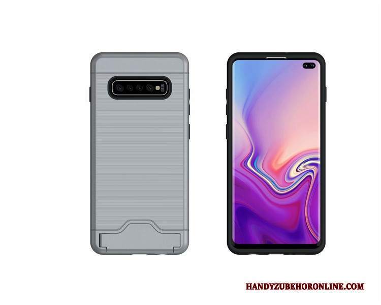 Custodia Samsung Galaxy S10 Protezione Telefono Grigio, Cover Samsung Galaxy S10 Carta Semplici