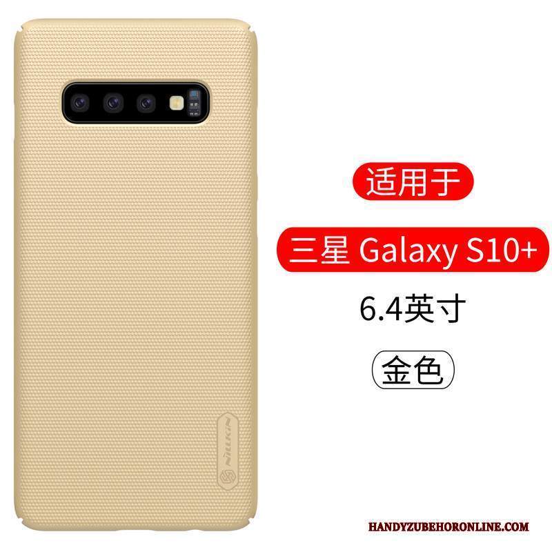 Custodia Samsung Galaxy S10+ Protezione Telefono Oro, Cover Samsung Galaxy S10+ Anti-caduta Macchiati