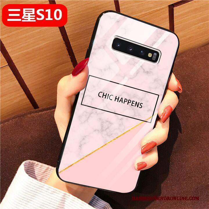 Custodia Samsung Galaxy S10 Protezione Tutto Incluso Net Red, Cover Samsung Galaxy S10 Silicone Anti-caduta Marchio Di Tendenza