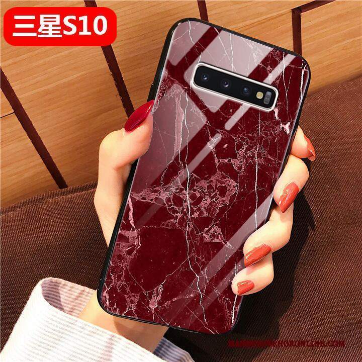 Custodia Samsung Galaxy S10 Protezione Tutto Incluso Net Red, Cover Samsung Galaxy S10 Silicone Anti-caduta Marchio Di Tendenza