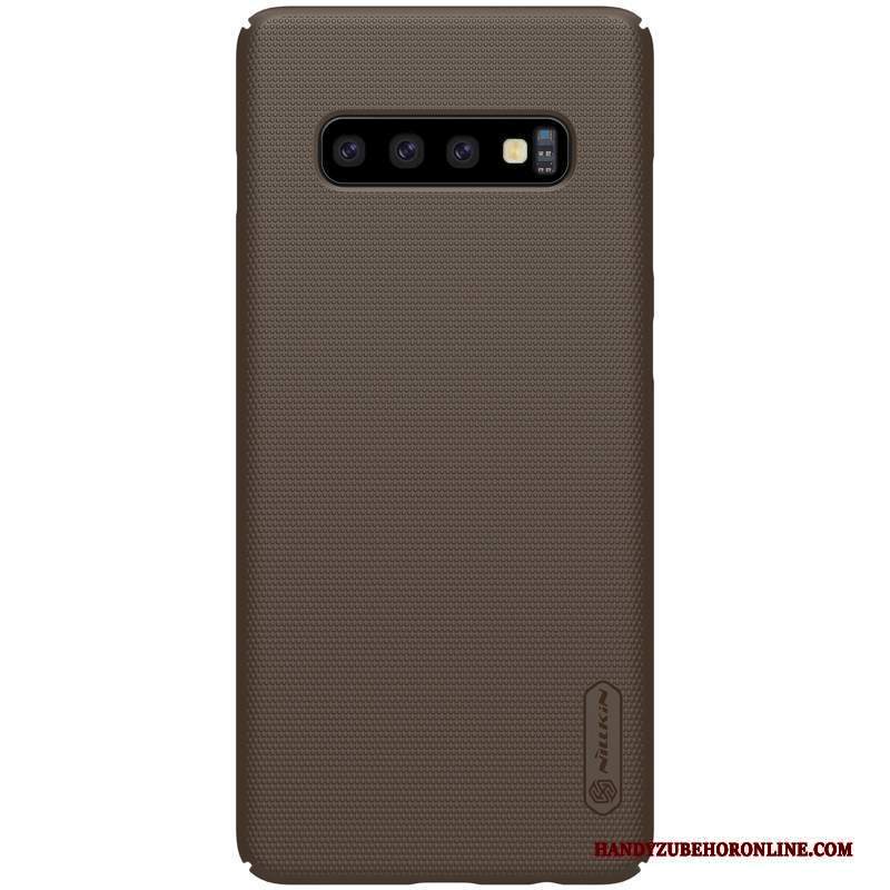 Custodia Samsung Galaxy S10+ Protezione Tutto Incluso Oro, Cover Samsung Galaxy S10+ Difficile Anti-caduta