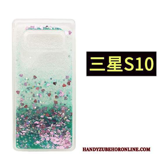 Custodia Samsung Galaxy S10 Rosa Verde, Cover Samsung Galaxy S10 Telefono Gasbag