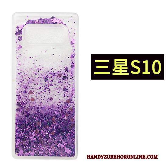 Custodia Samsung Galaxy S10 Rosa Verde, Cover Samsung Galaxy S10 Telefono Gasbag