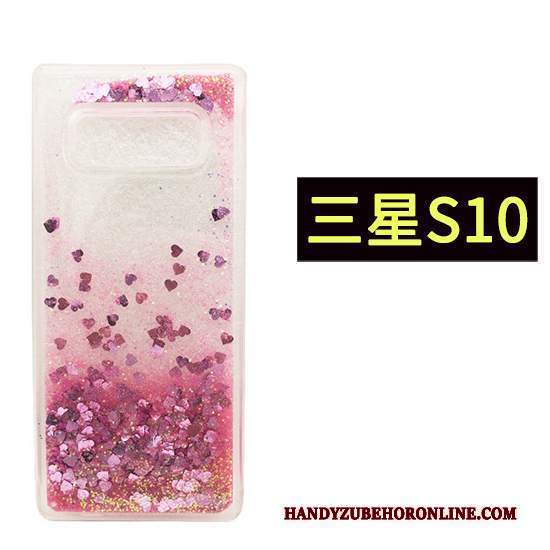 Custodia Samsung Galaxy S10 Rosa Verde, Cover Samsung Galaxy S10 Telefono Gasbag