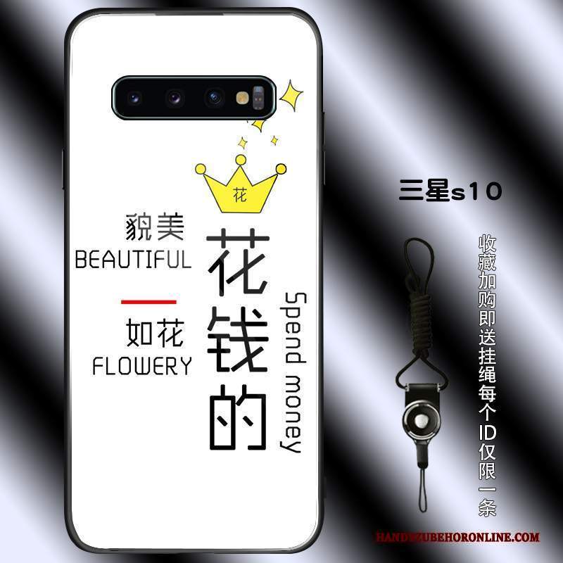 Custodia Samsung Galaxy S10 Silicone Anti-caduta Tendenza, Cover Samsung Galaxy S10 Protezione Di Personalità Vetro