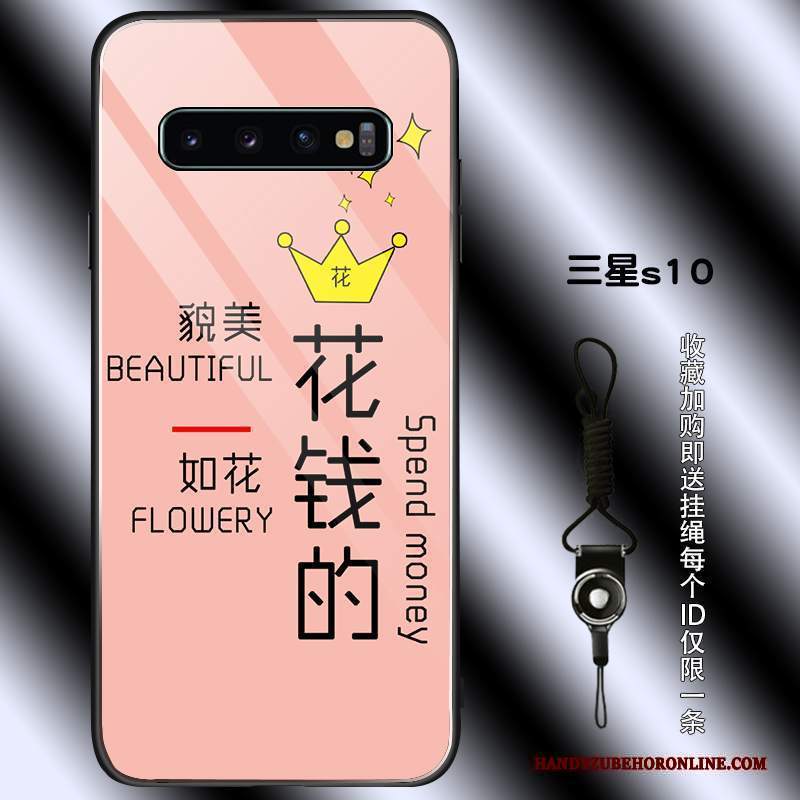 Custodia Samsung Galaxy S10 Silicone Anti-caduta Tendenza, Cover Samsung Galaxy S10 Protezione Di Personalità Vetro