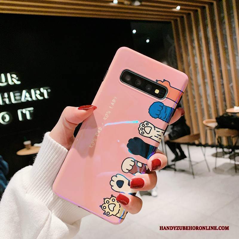 Custodia Samsung Galaxy S10 Silicone Morbido Anti-caduta, Cover Samsung Galaxy S10 Rosatelefono