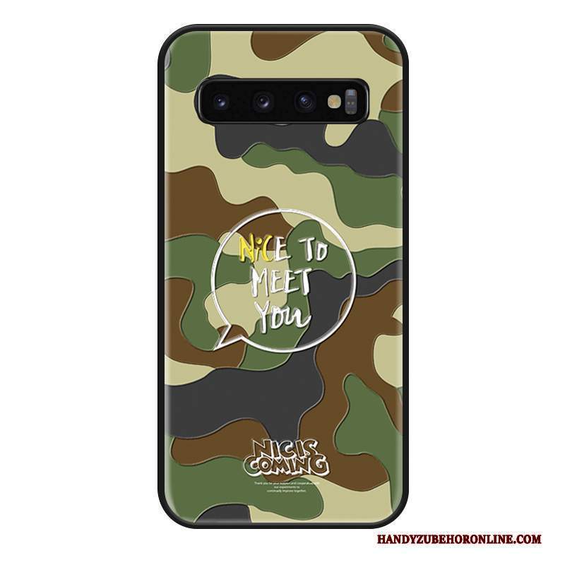 Custodia Samsung Galaxy S10 Silicone Net Red Amanti, Cover Samsung Galaxy S10 Creativo Camuffamentotelefono