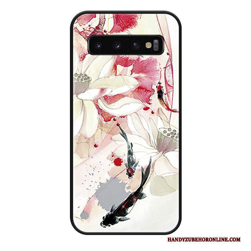 Custodia Samsung Galaxy S10 Silicone Ornamenti Appesi Marchio Di Tendenza, Cover Samsung Galaxy S10 Vintage Di Personalità Anti-caduta