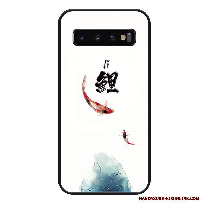 Custodia Samsung Galaxy S10 Silicone Ornamenti Appesi Marchio Di Tendenza, Cover Samsung Galaxy S10 Vintage Di Personalità Anti-caduta