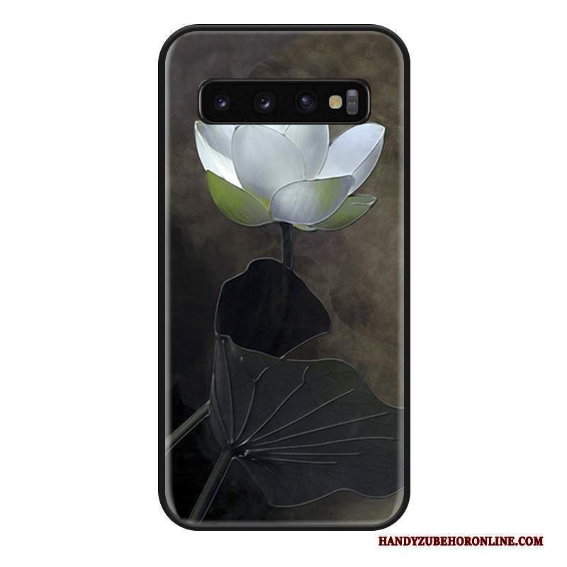 Custodia Samsung Galaxy S10 Silicone Ornamenti Appesi Tutto Incluso, Cover Samsung Galaxy S10 Moda Anti-caduta Bianco