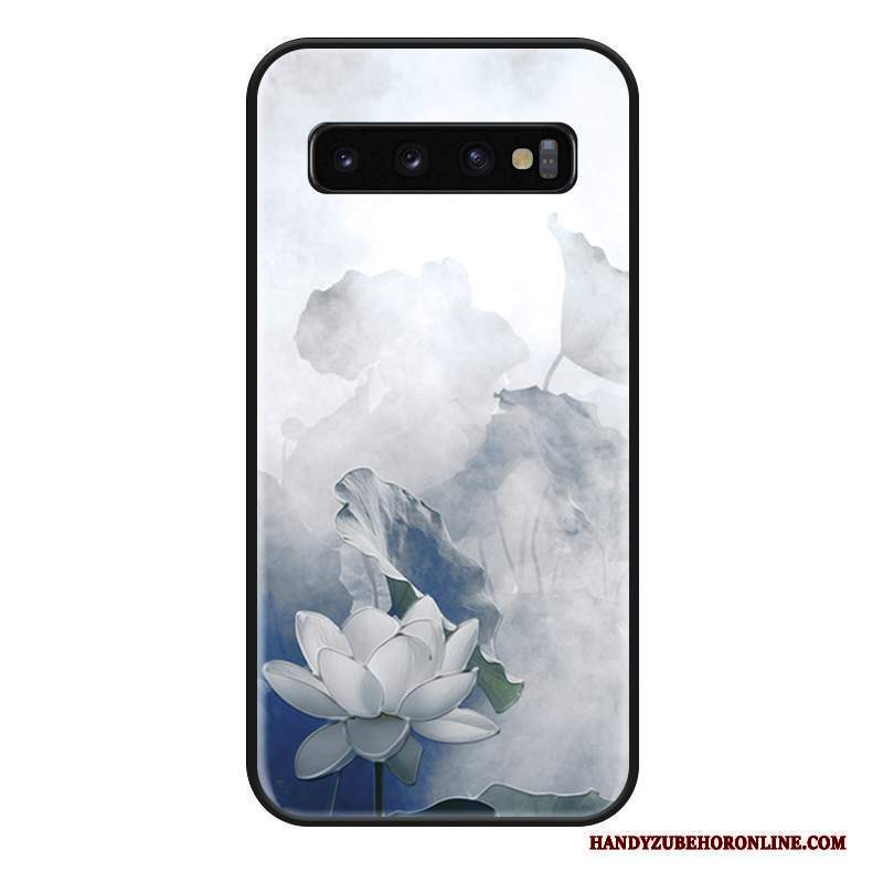 Custodia Samsung Galaxy S10 Silicone Ornamenti Appesi Tutto Incluso, Cover Samsung Galaxy S10 Moda Anti-caduta Bianco