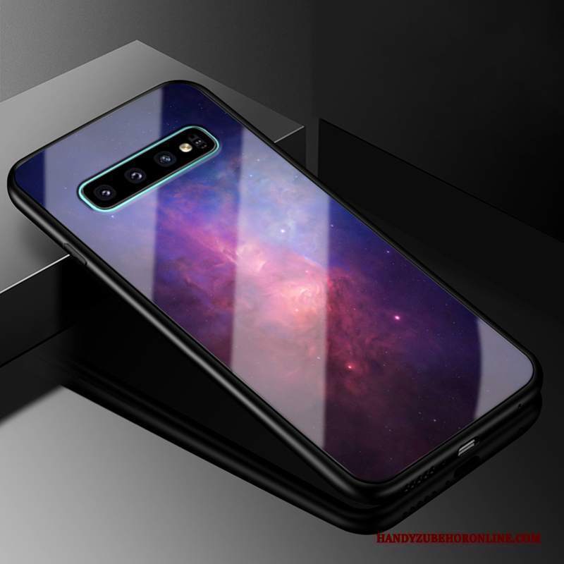 Custodia Samsung Galaxy S10+ Silicone Stellato Di Personalità, Cover Samsung Galaxy S10+ Protezione Vetro Tutto Incluso