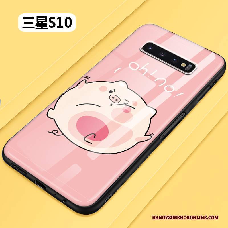 Custodia Samsung Galaxy S10 Silicone Telefono Bello, Cover Samsung Galaxy S10 Cartone Animato Bianco Morbido