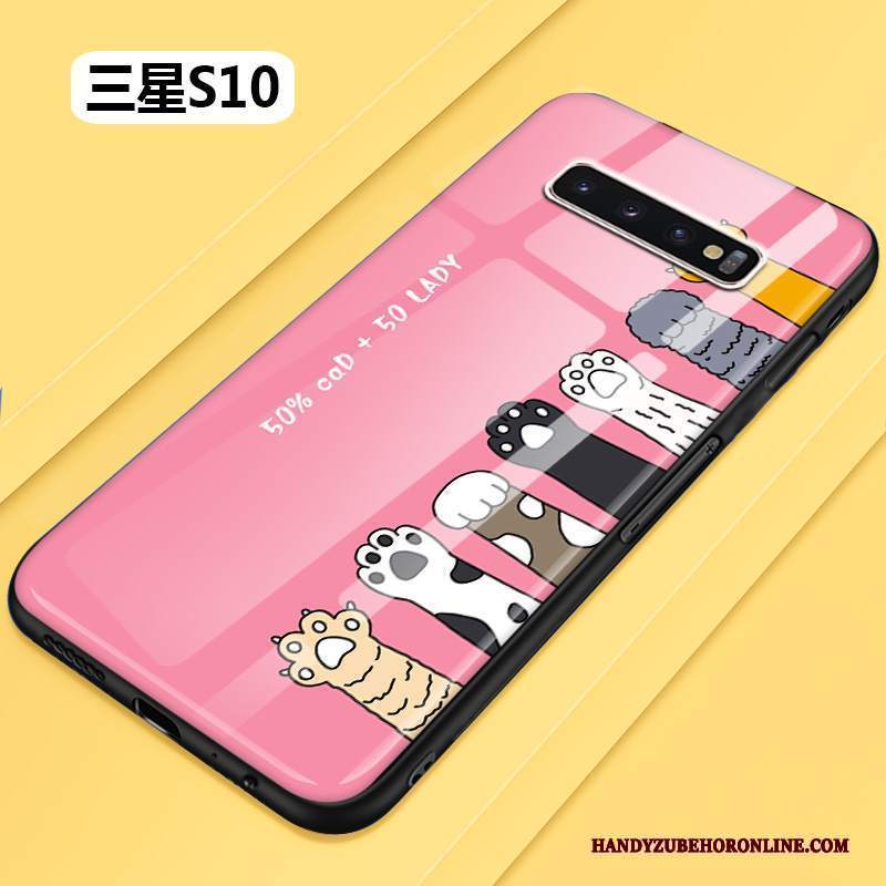 Custodia Samsung Galaxy S10 Silicone Telefono Bello, Cover Samsung Galaxy S10 Cartone Animato Bianco Morbido