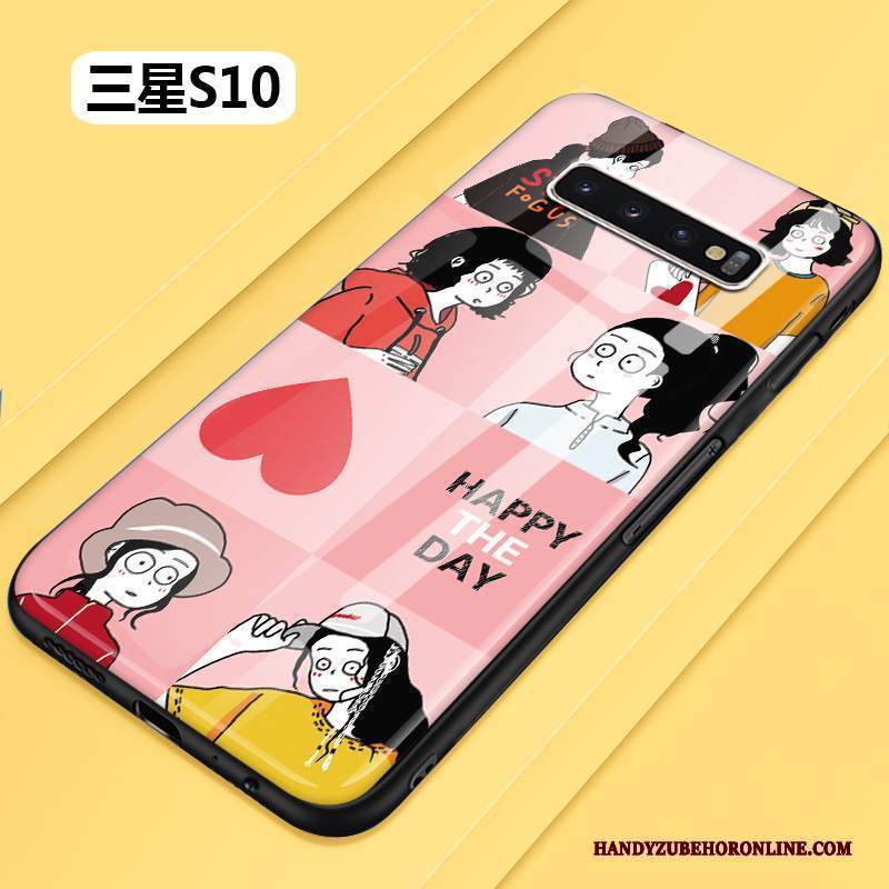 Custodia Samsung Galaxy S10 Silicone Telefono Bello, Cover Samsung Galaxy S10 Cartone Animato Bianco Morbido