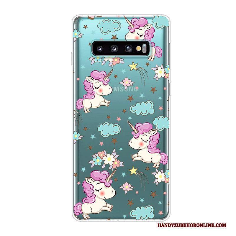 Custodia Samsung Galaxy S10 Silicone Telefono Blu, Cover Samsung Galaxy S10 Cartone Animato Tutto Incluso