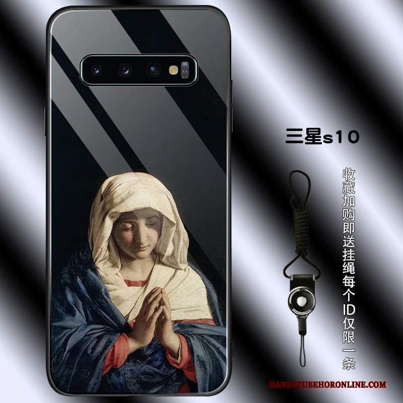 Custodia Samsung Galaxy S10 Silicone Tendenza Semplici, Cover Samsung Galaxy S10 Protezione Telefono Nero