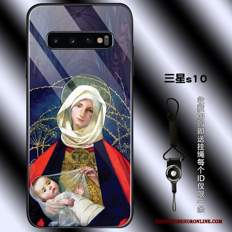 Custodia Samsung Galaxy S10 Silicone Tendenza Semplici, Cover Samsung Galaxy S10 Protezione Telefono Nero