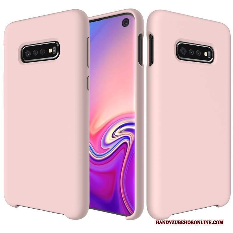 Custodia Samsung Galaxy S10 Silicone Tutto Incluso Bianco, Cover Samsung Galaxy S10 Protezione Anti-caduta Semplici