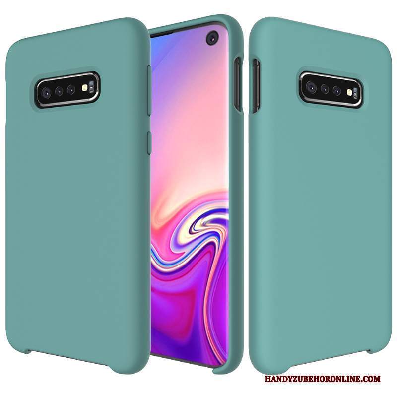 Custodia Samsung Galaxy S10 Silicone Tutto Incluso Bianco, Cover Samsung Galaxy S10 Protezione Anti-caduta Semplici