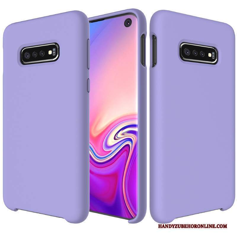 Custodia Samsung Galaxy S10 Silicone Tutto Incluso Bianco, Cover Samsung Galaxy S10 Protezione Anti-caduta Semplici