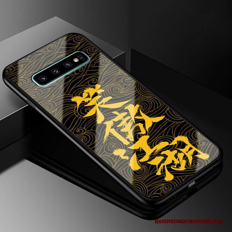 Custodia Samsung Galaxy S10 Silicone Tutto Incluso Giallo, Cover Samsung Galaxy S10 Protezione Vetrotelefono