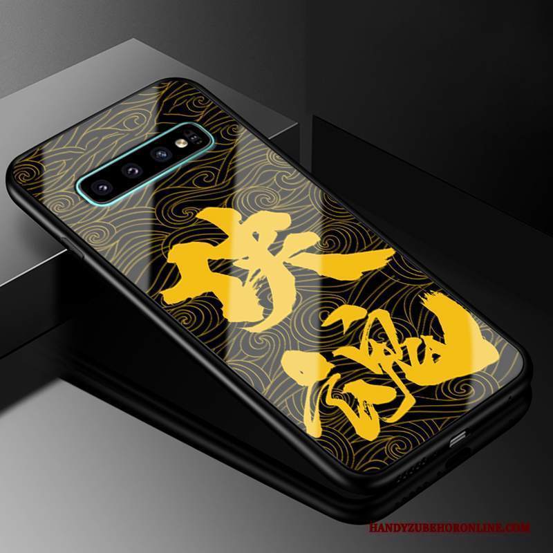 Custodia Samsung Galaxy S10 Silicone Tutto Incluso Giallo, Cover Samsung Galaxy S10 Protezione Vetrotelefono