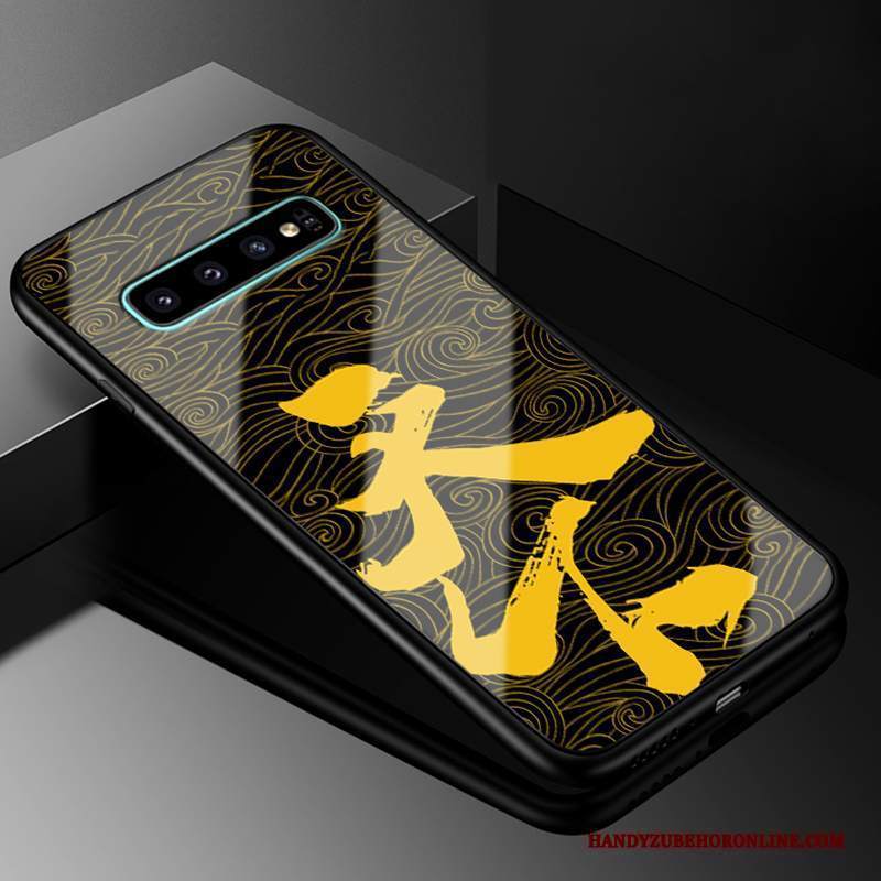 Custodia Samsung Galaxy S10 Silicone Tutto Incluso Giallo, Cover Samsung Galaxy S10 Protezione Vetrotelefono