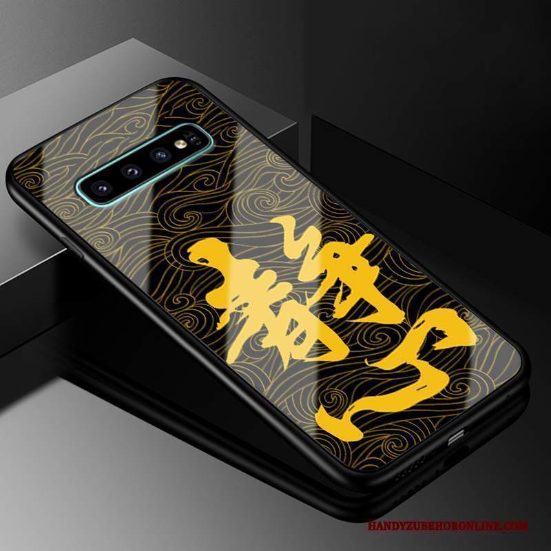 Custodia Samsung Galaxy S10 Silicone Tutto Incluso Giallo, Cover Samsung Galaxy S10 Protezione Vetrotelefono