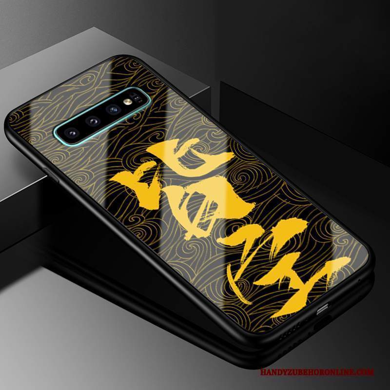 Custodia Samsung Galaxy S10 Silicone Tutto Incluso Giallo, Cover Samsung Galaxy S10 Protezione Vetrotelefono