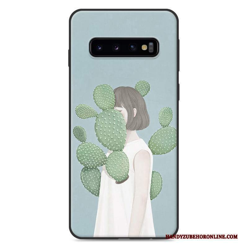 Custodia Samsung Galaxy S10+ Silicone Tutto Incluso Piccola, Cover Samsung Galaxy S10+ Arte Fresco