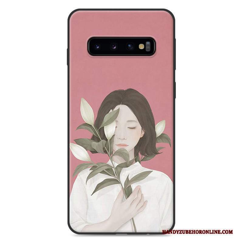 Custodia Samsung Galaxy S10+ Silicone Tutto Incluso Piccola, Cover Samsung Galaxy S10+ Arte Fresco