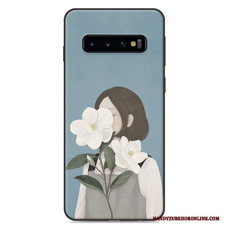 Custodia Samsung Galaxy S10+ Silicone Tutto Incluso Piccola, Cover Samsung Galaxy S10+ Arte Fresco