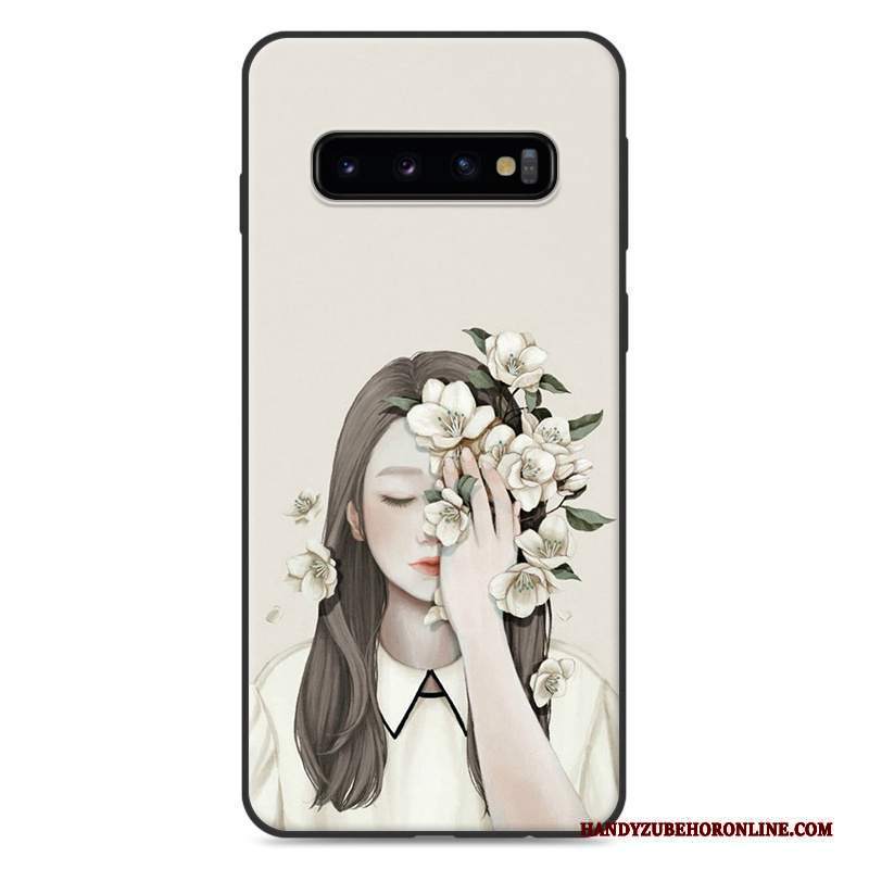 Custodia Samsung Galaxy S10+ Silicone Tutto Incluso Piccola, Cover Samsung Galaxy S10+ Arte Fresco