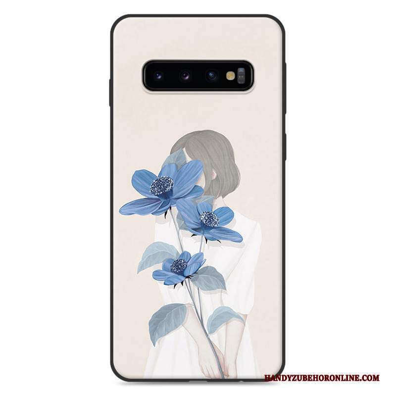 Custodia Samsung Galaxy S10+ Silicone Tutto Incluso Piccola, Cover Samsung Galaxy S10+ Arte Fresco