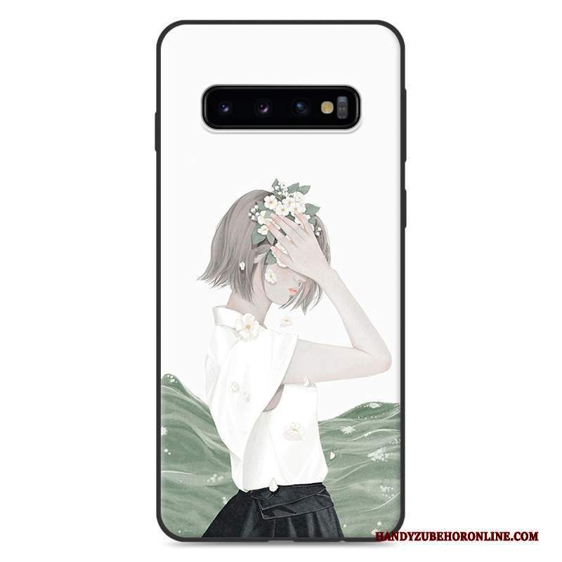 Custodia Samsung Galaxy S10+ Silicone Tutto Incluso Piccola, Cover Samsung Galaxy S10+ Arte Fresco