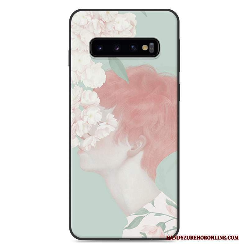 Custodia Samsung Galaxy S10+ Silicone Tutto Incluso Piccola, Cover Samsung Galaxy S10+ Arte Fresco