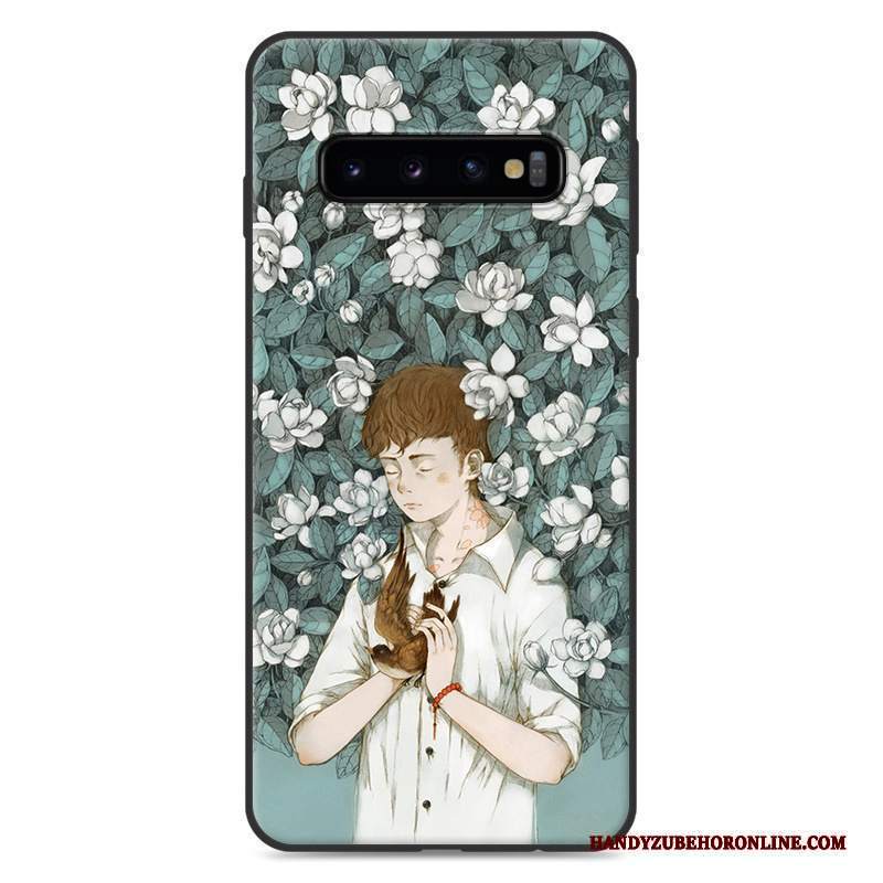 Custodia Samsung Galaxy S10+ Silicone Tutto Incluso Piccola, Cover Samsung Galaxy S10+ Arte Fresco