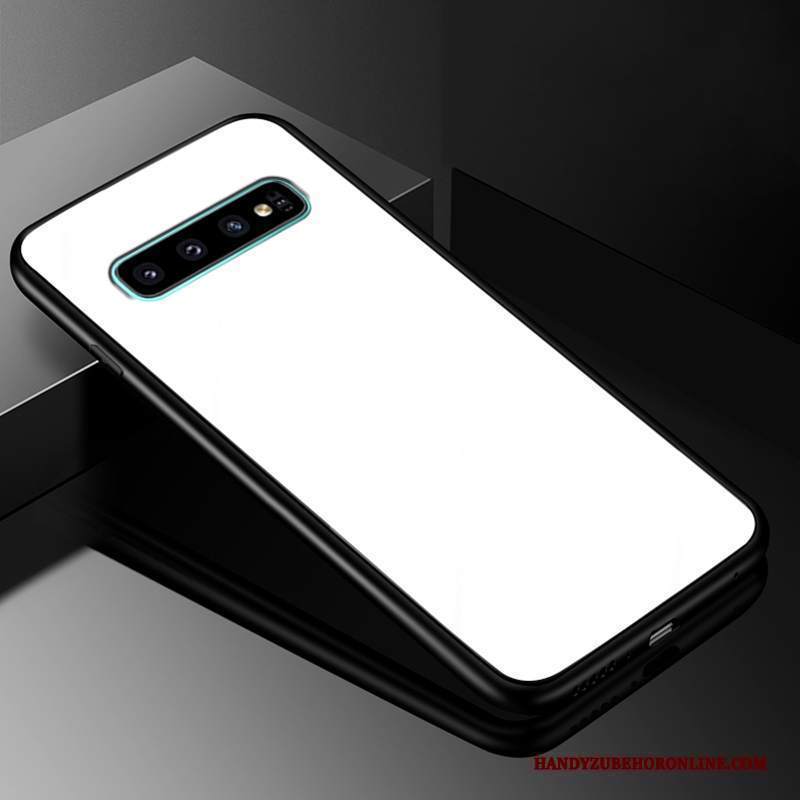 Custodia Samsung Galaxy S10 Silicone Tutto Incluso Semplici, Cover Samsung Galaxy S10 Moda Anti-caduta Vetro