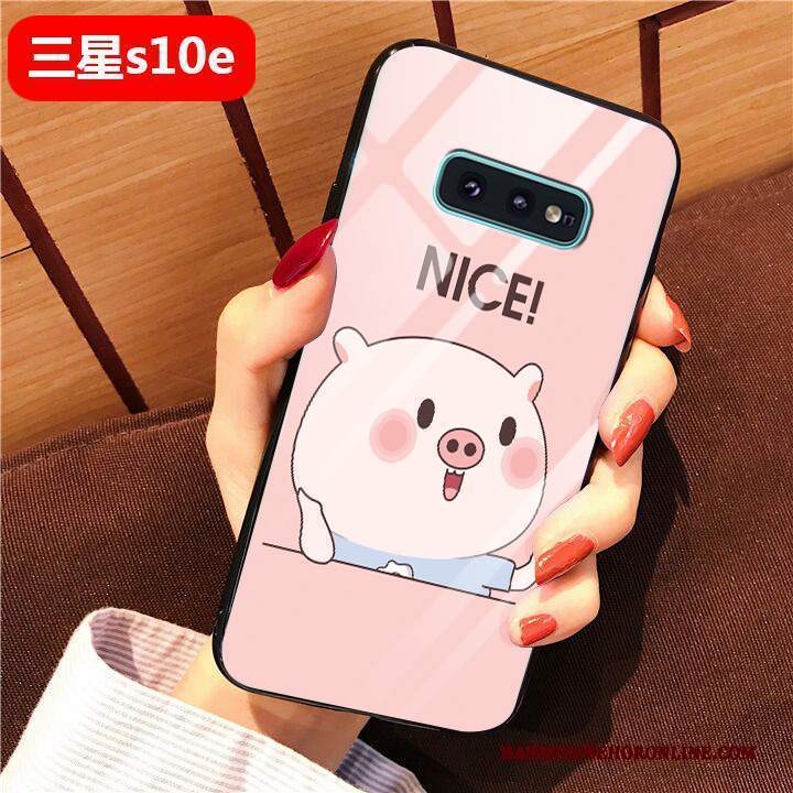 Custodia Samsung Galaxy S10e Cartone Animato Anti-caduta Net Red, Cover Samsung Galaxy S10e Protezione Difficile Bello